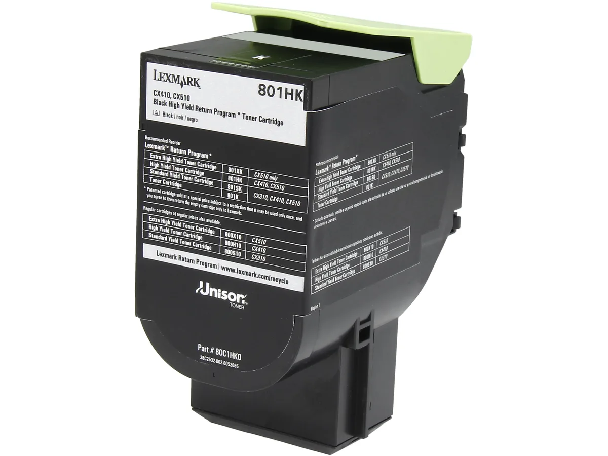 Lexmark Lexmark 80C1HK0 Black Toner Cartridge 4000 Pages High Yield Return Program — product photo