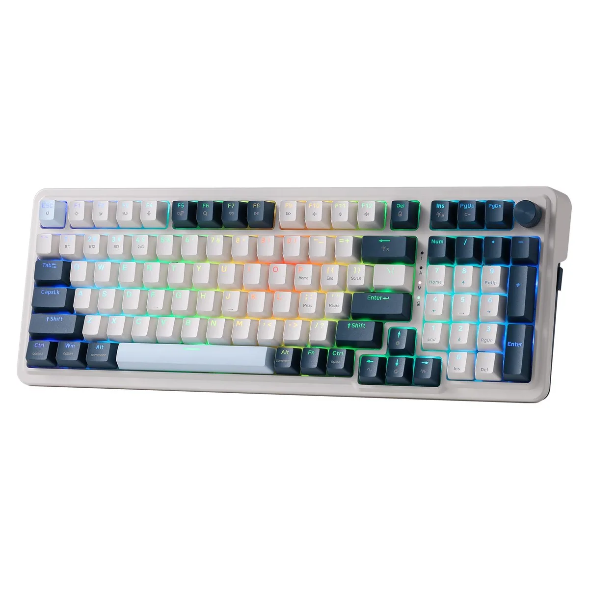  Redragon K686 PRO 98 Keys Gasket RGB Gaming Keyboard Blue Himmel Color — product photo