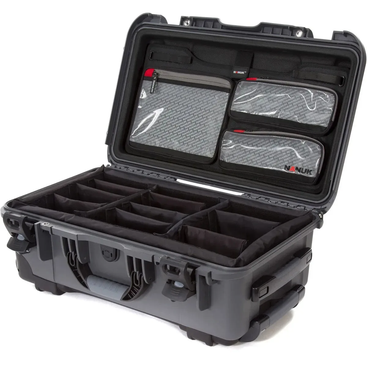 NANUK NANUK 935 Wheeled Hard Case with Lid Organizer & Padded Dividers, Graphite — product photo