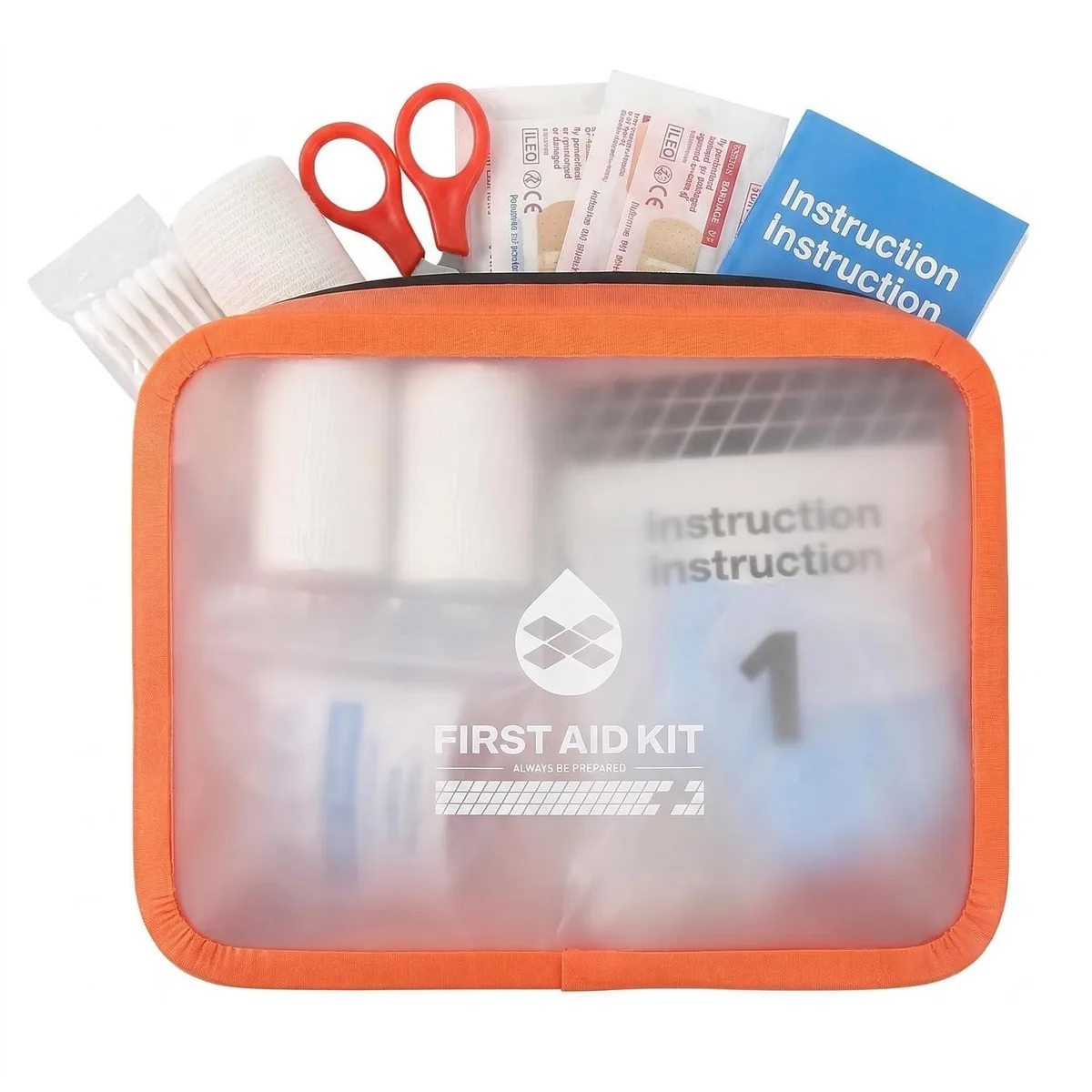  TERUMPMERC Mini First Aid Kit 101 Pieces Waterproof Red — product photo