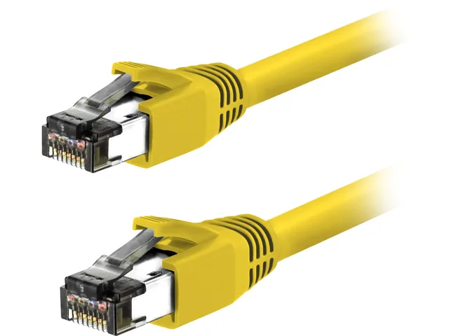 Nippon Labs Nippon Labs 60CAT8-0.5-24YW-10P Cat 8 network ethernet cable 0.5 ft yellow shielded 24 AWG — product photo