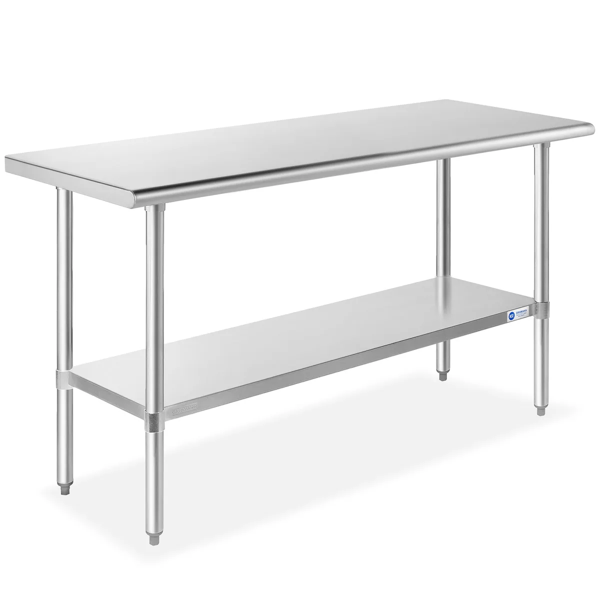 Gridmann Gridmann 60 x 24 Inch Stainless Steel Work Table with Under Shelf — product photo