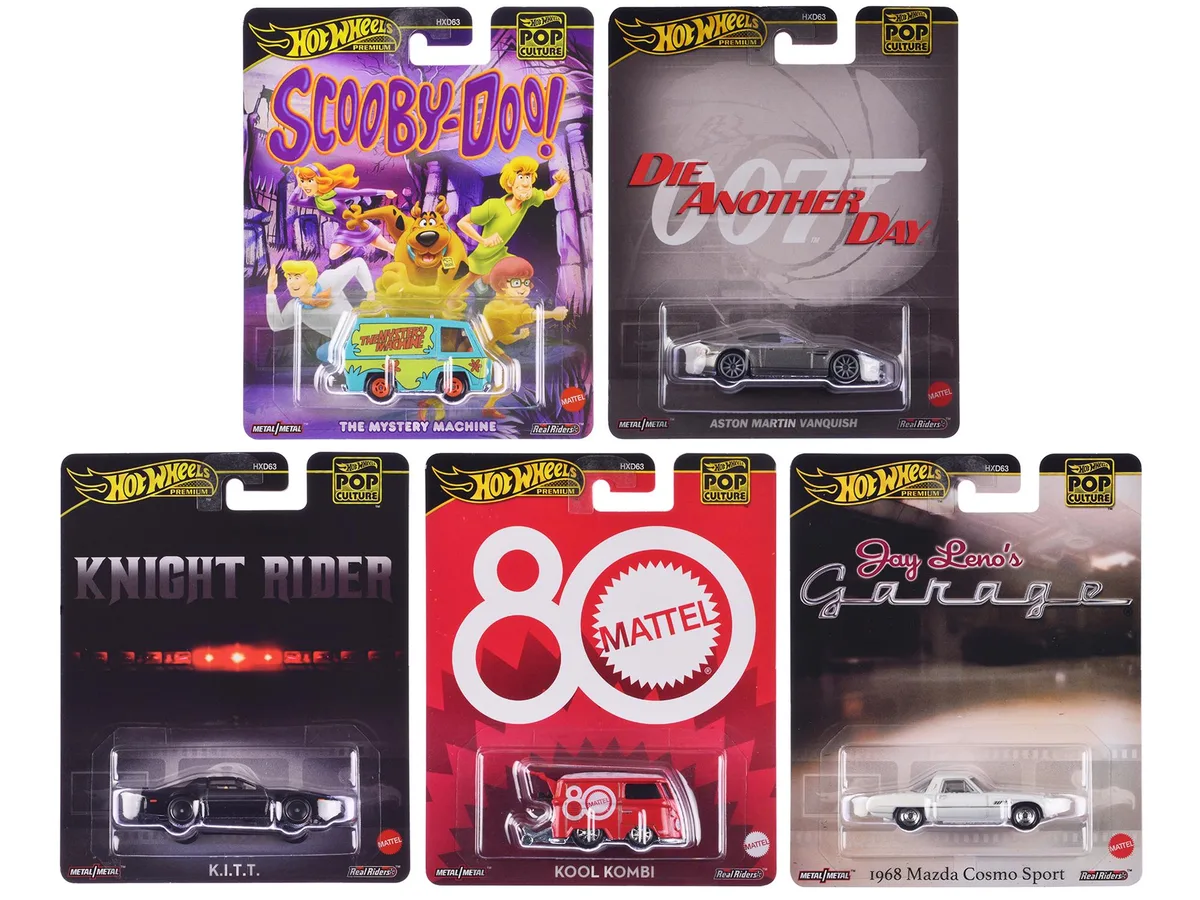 Hot Wheels Hot Wheels Pop Culture 2024 5-Piece Set G Premium Series Hobby Collectible — product photo