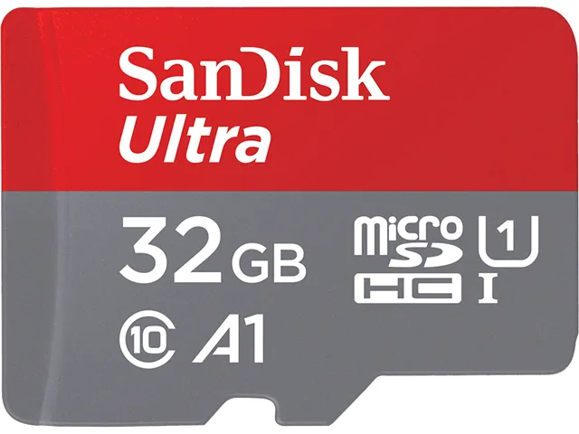 SanDisk SanDisk SDSQUAR-032G-GN6MA 32GB Ultra microSDHC A1 U1 Class 10 memory card — product photo