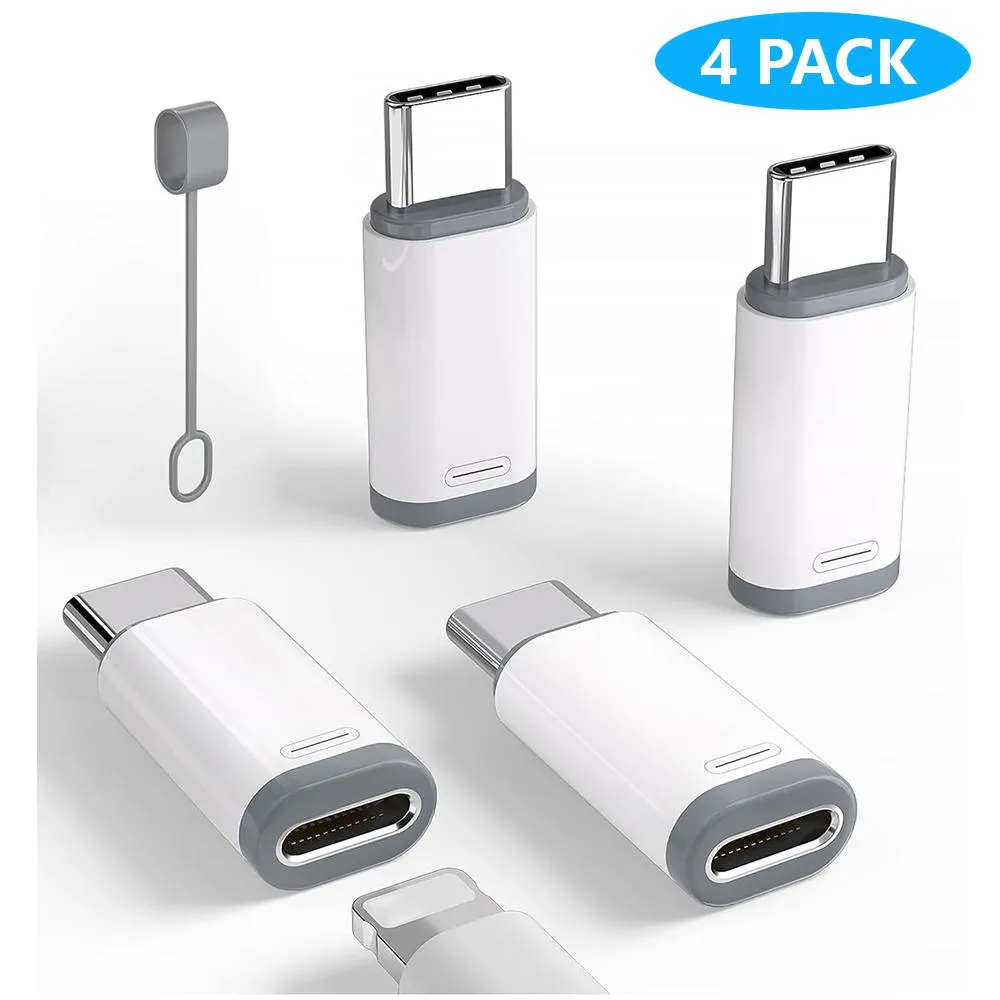 Hitoor Hitoor FD06 USB C to Lightning Adapter 4 Pack White — product photo