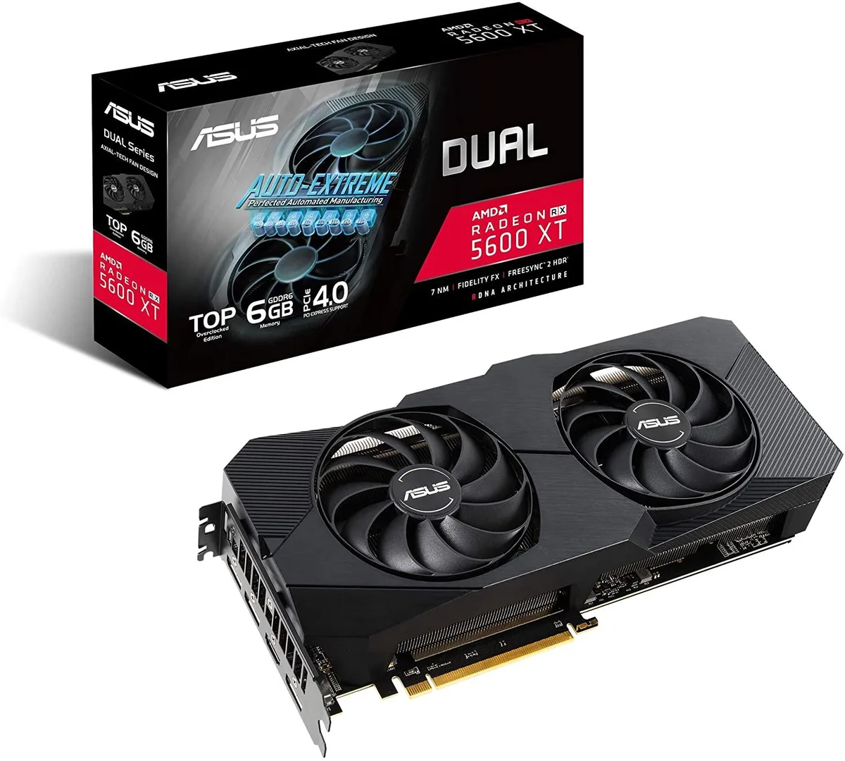ASUS ASUS Dual Radeon RX 5600 XT EVO 6GB GDDR6 graphics card — product photo