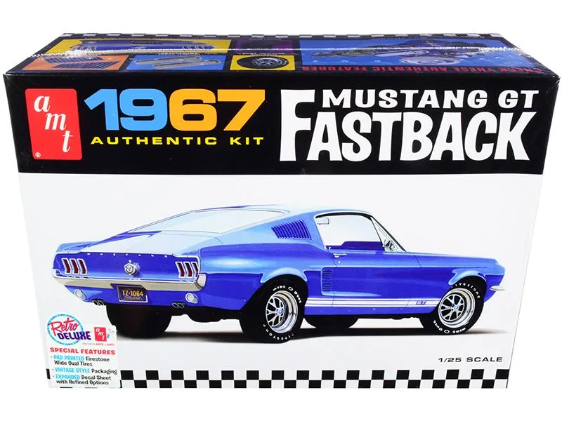 AMT AMT 1/25 Scale 1967 Ford Mustang GT Fastback Model Kit — product photo