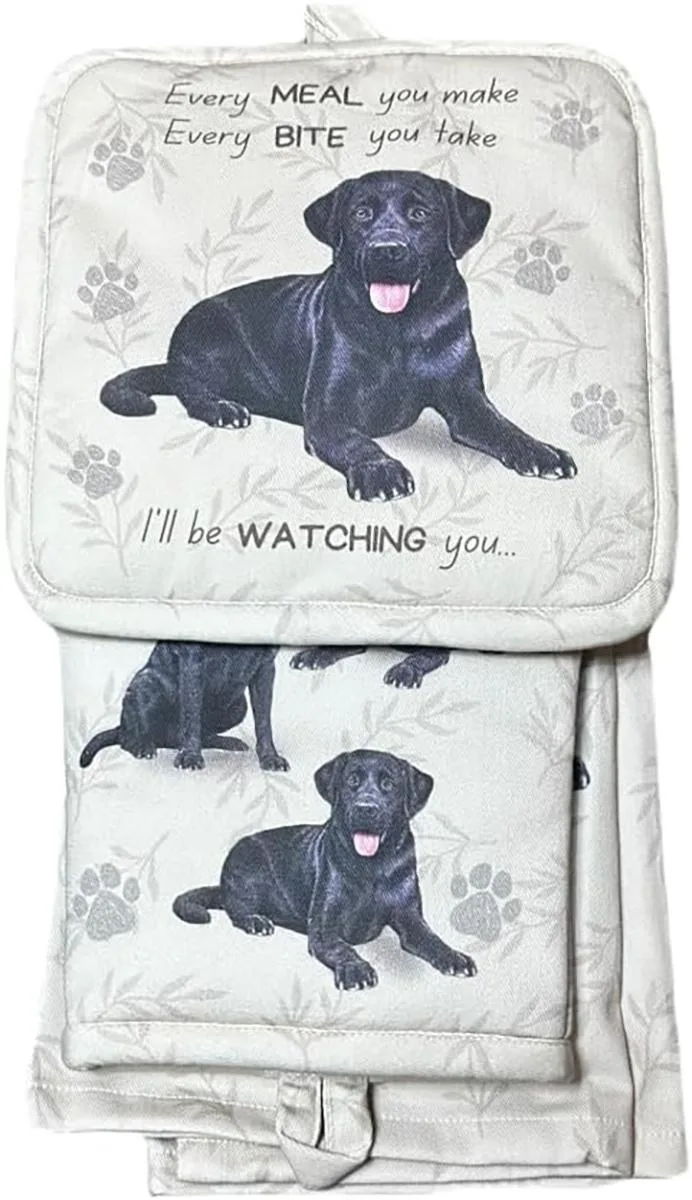 E&amp;S Pets E&amp;S Pets Black Labrador Retriever 3 Pc Kitchen Set — product photo