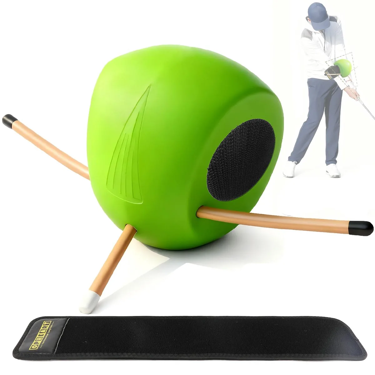  Opheart Golf Training Aid Hook &amp; Loop Tape Green — product photo