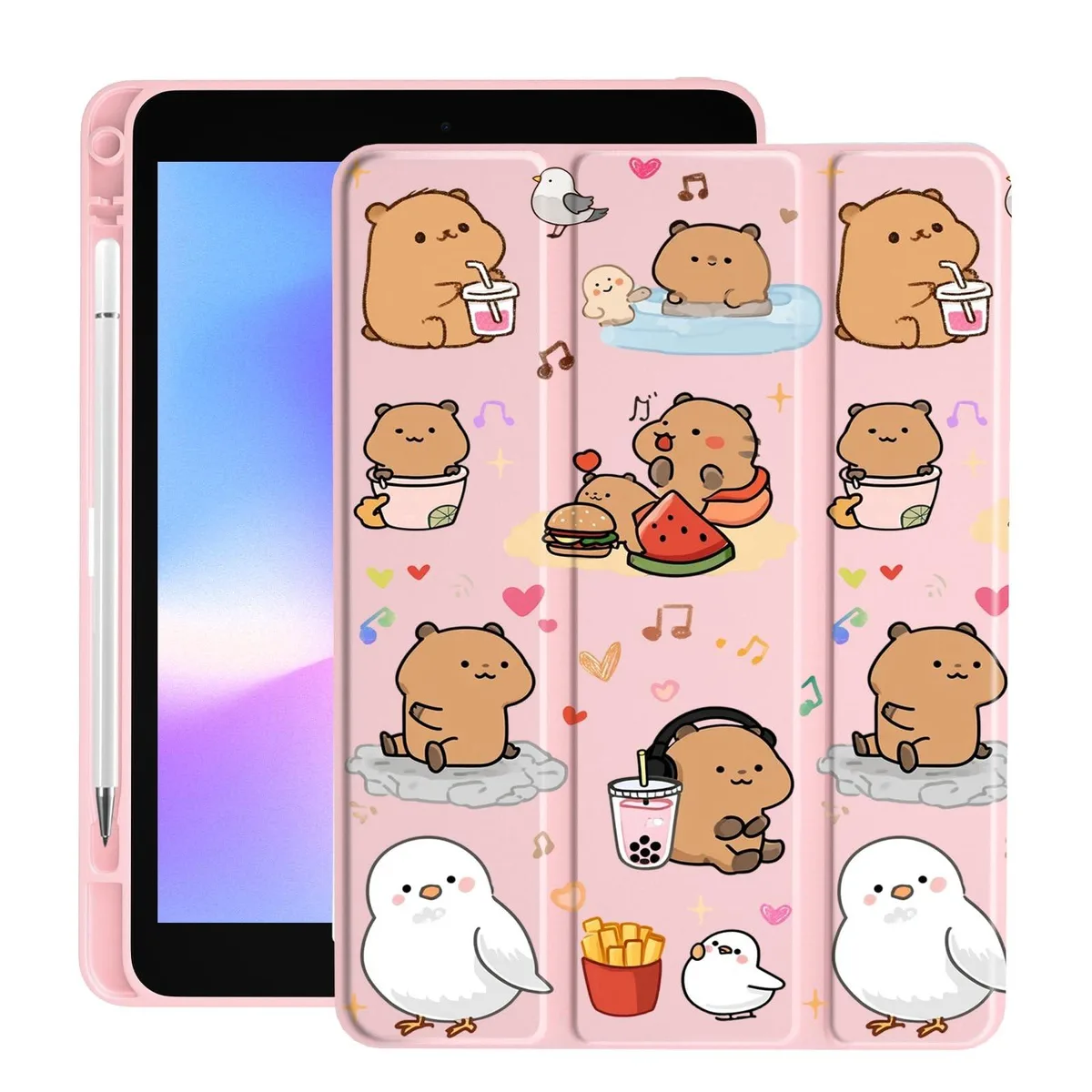 Barrow Mods Barrow Mods Capybara &amp; Bird Case for iPad mini 6 2 in 1 accessory — product photo