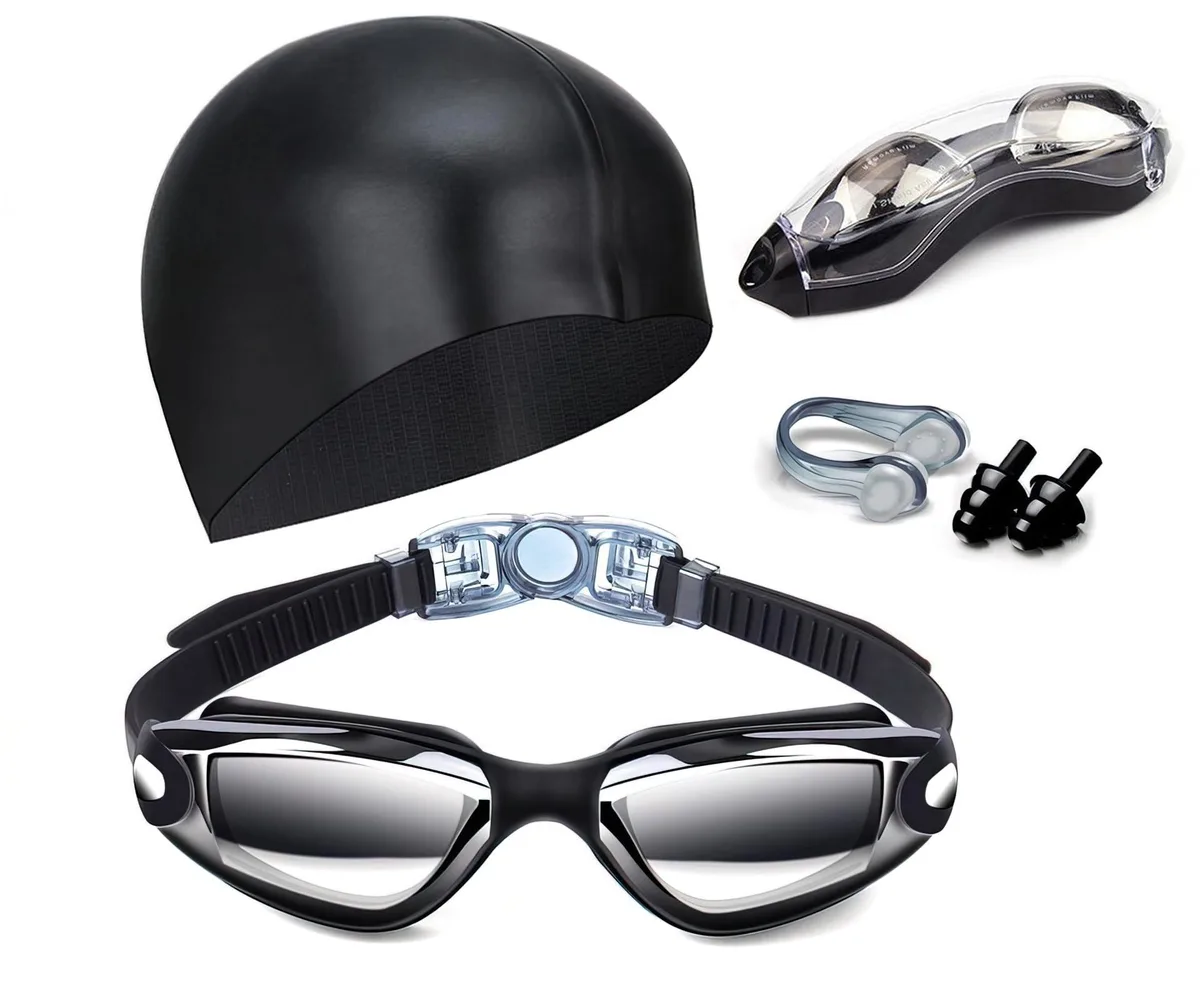  Hurdilen ZJJ003-YK2 swimming goggles set black one size — product photo