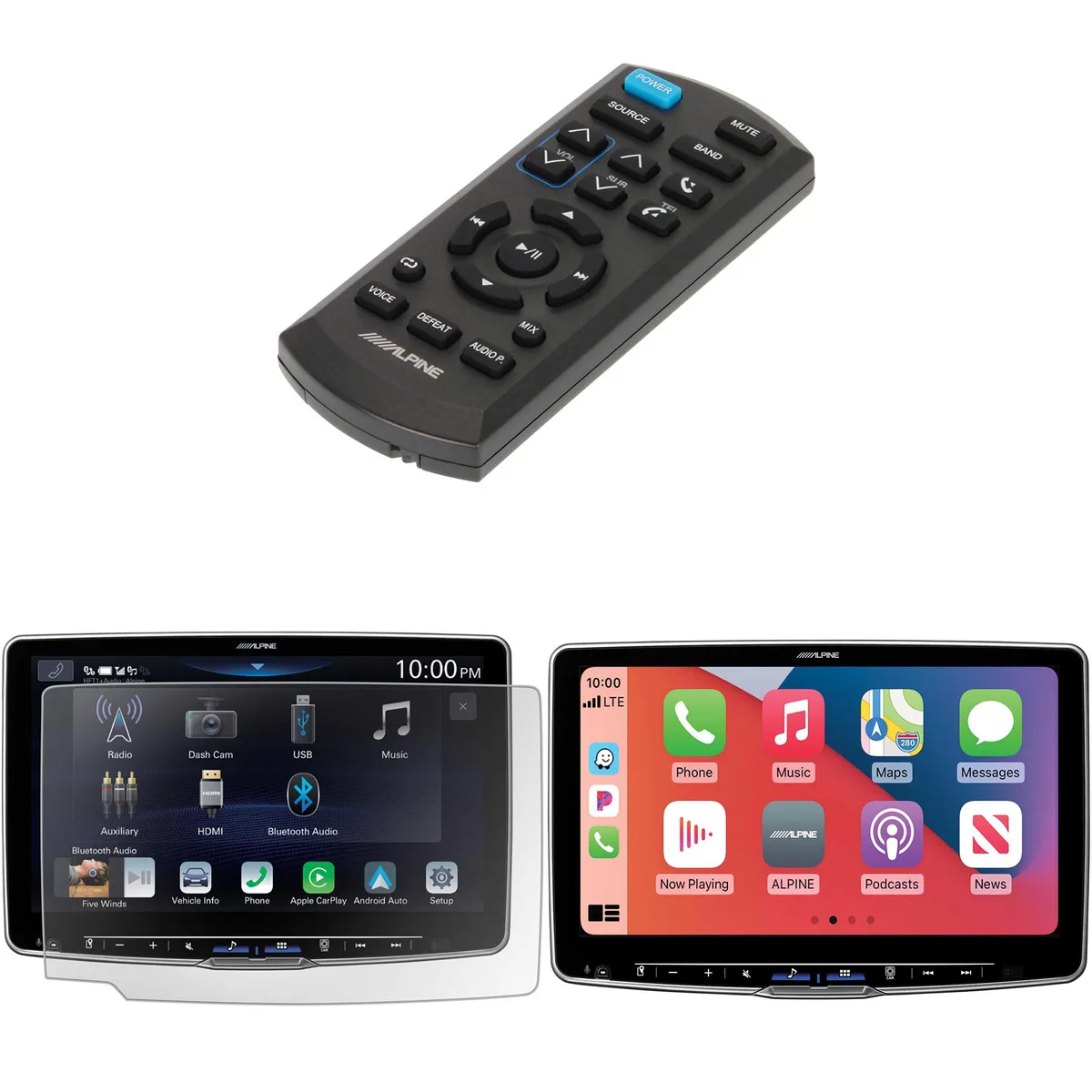 Alpine Alpine Halo11 iLX-F511 11-inch Receiver Bundle with RUE-4360 Remote and KAE-HF11DA Screen Protector — product photo