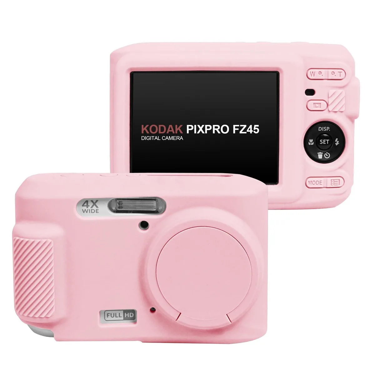 Easy Hood Silicone Camera Case for Kodak PIXPRO FZ45 Pink — product photo
