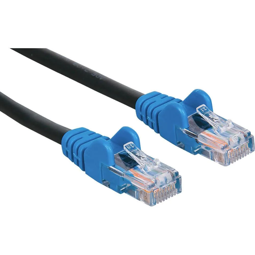 Grey 14-foot Cat 6 Ethernet cable with snag-free RJ45 connectors