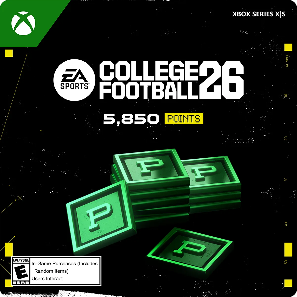 Electronic Arts Electronic Arts 7F6-00875 College Football 26 5850 Points downloadable game — product photo