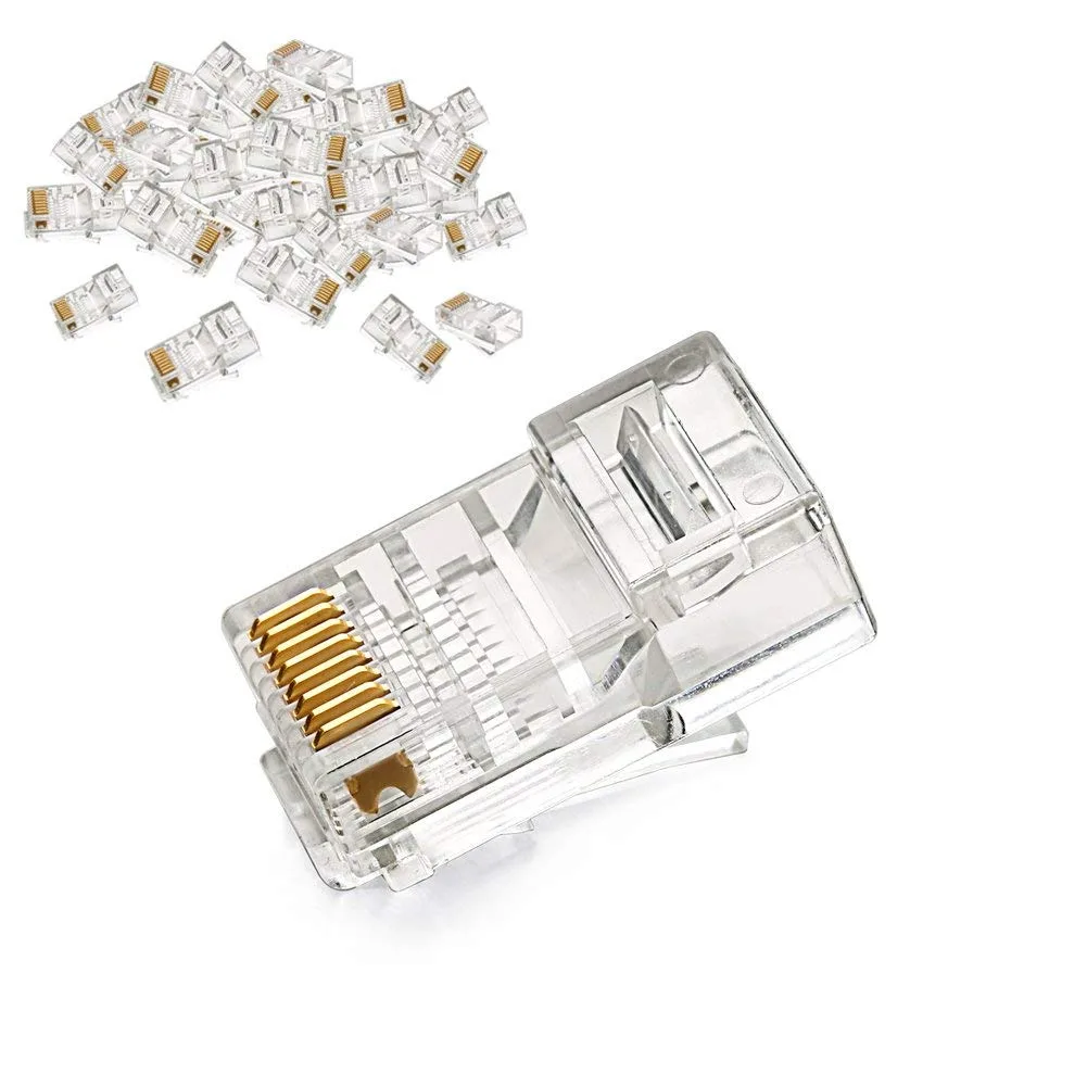 LUOM LUOM NW-110-50P RJ45 shielded connectors 50 pcs Cat5/5E — product photo