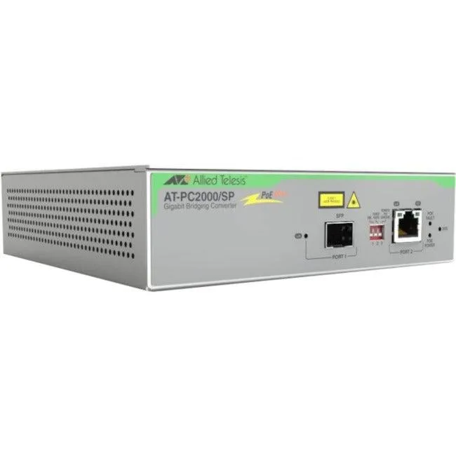 Allied Telesis Allied Telesis PoE+ to SFP media converter cpu accessory — product photo