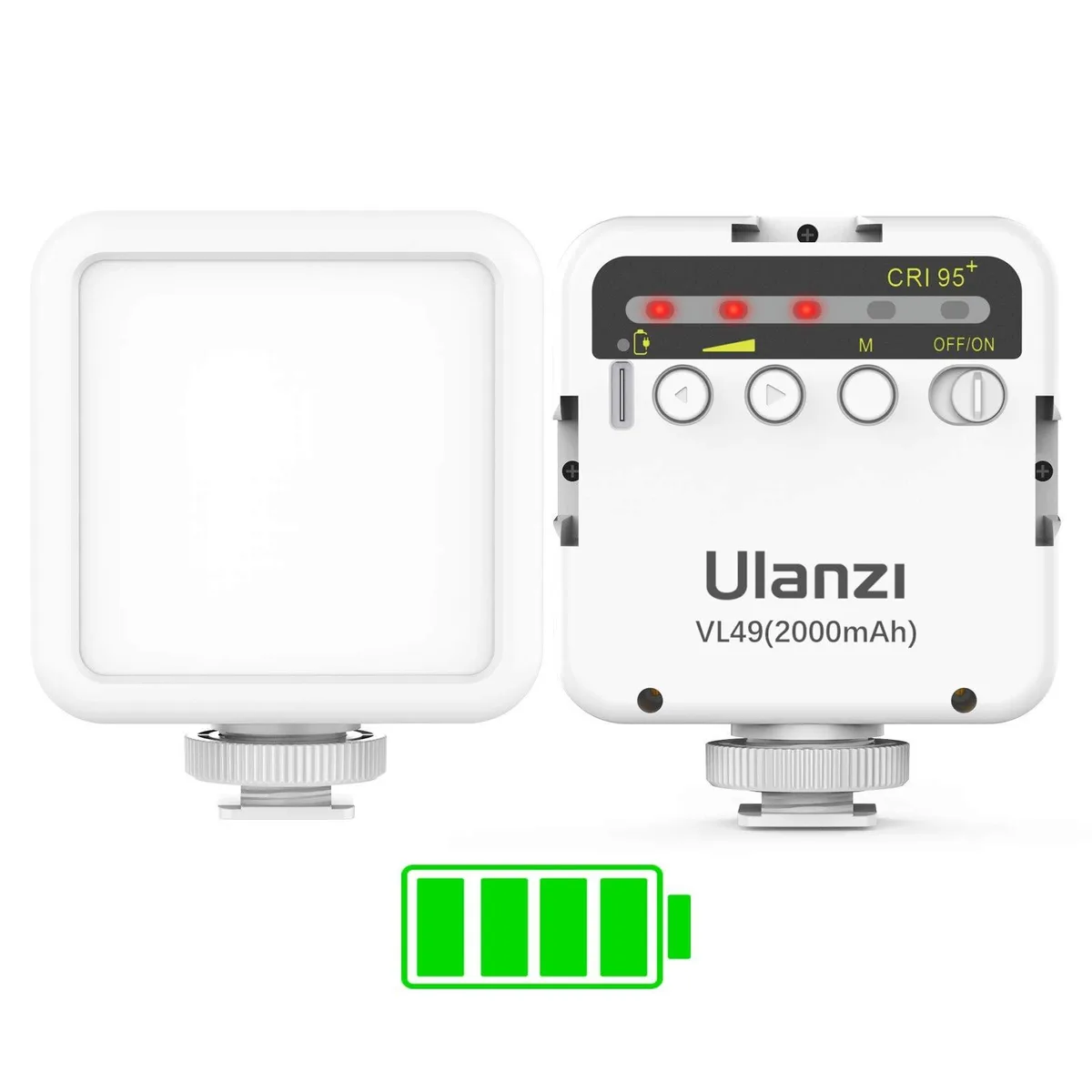 ULANZI VL49 Mini LED Video Light White 2000mAh 49 LED CRI 95+ — product photo