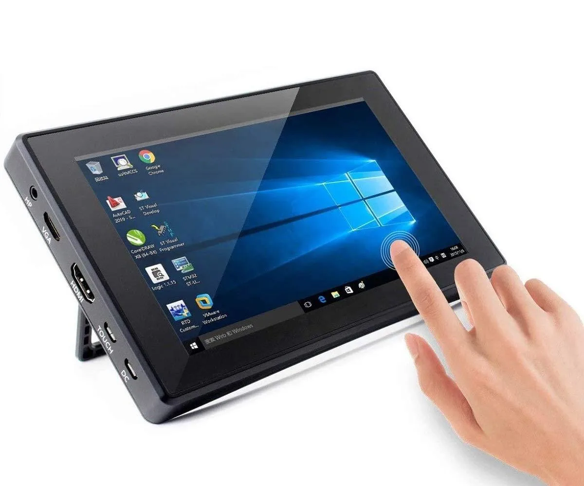 LORDWORLD LORDWORLD 7 inch HDMI LCD (H) 1024x600 Capacitive Touch Screen with Case — product photo