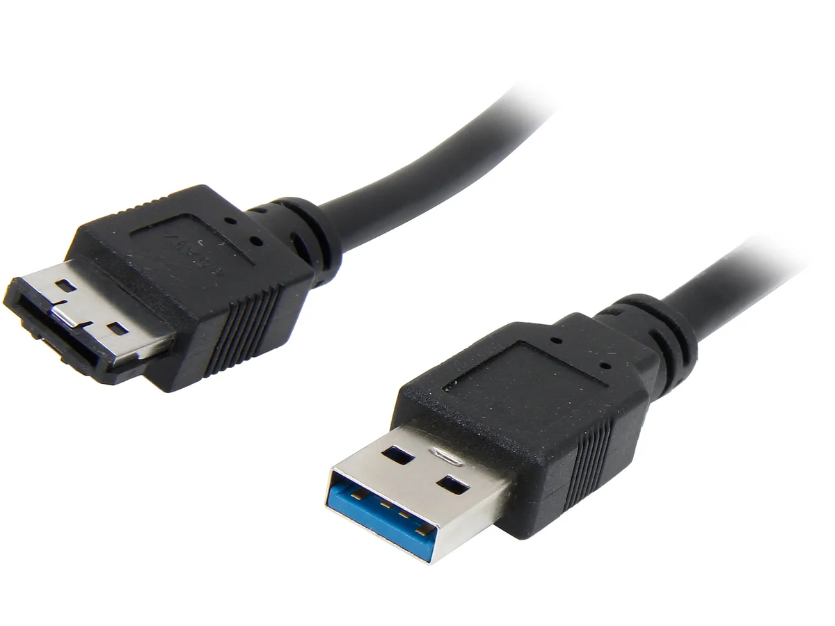 STARTECH STARTECH USB3S2ESATA3 eSATA to USB 3.0 adapter cable 3 ft — product photo