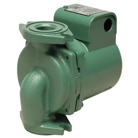 Taco 2400 series circulating pump, flange connection, silver metal body