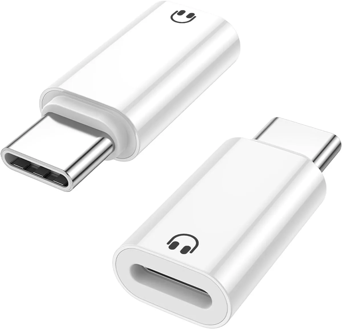 MAONO MAONO USB-C to Lightning Audio Adapter 2-Pack White — product photo