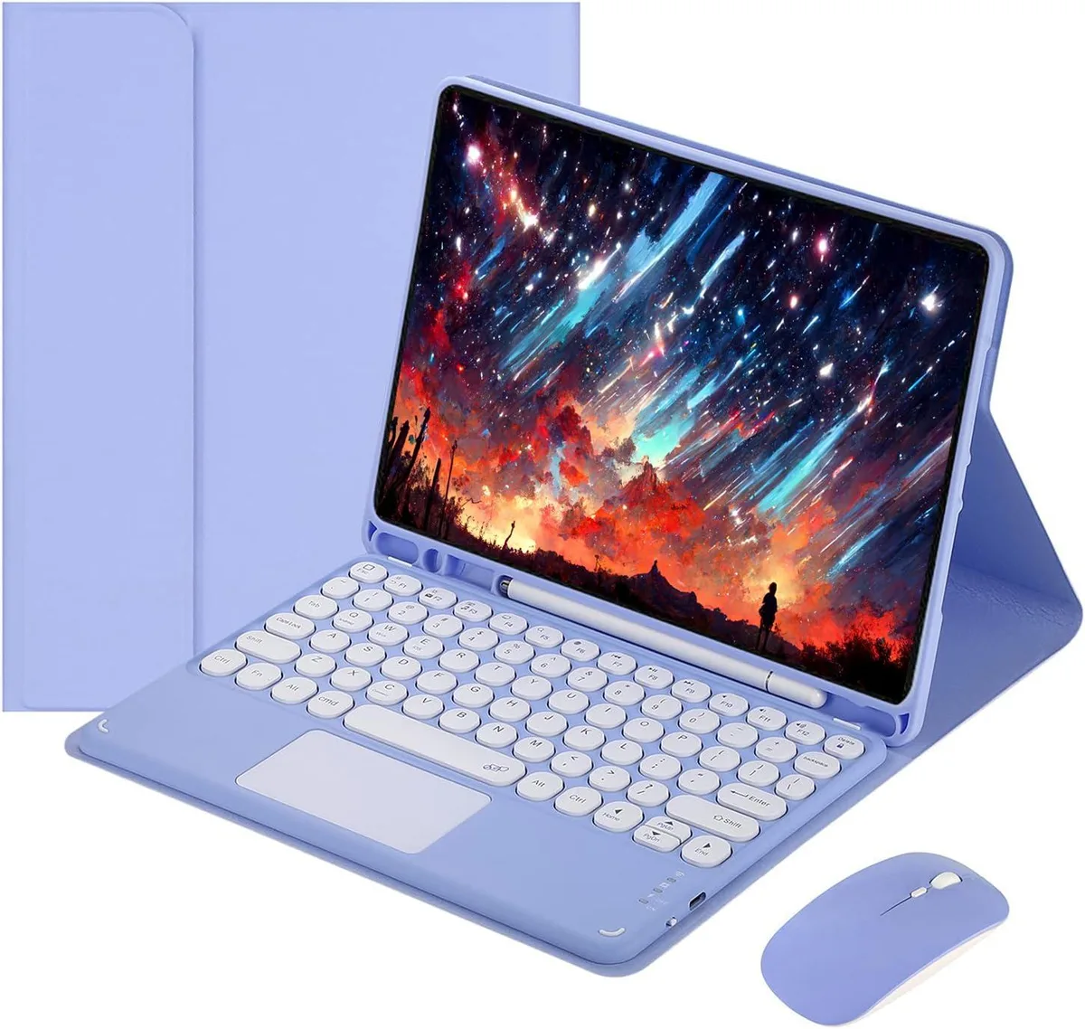Timoom Timoom Touch Keyboard Case 9.7" iPad Air/5th/6th Gen Purple — product photo