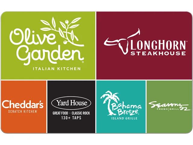 Darden Darden DAR-2500 $25 Restaurant Gift Card — product photo