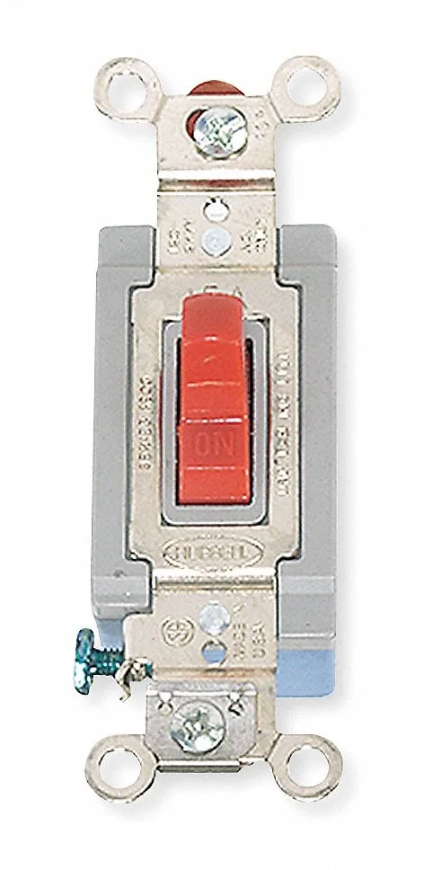 Hubbell Incorporated Hubbell Incorporated HBL1201R Red Toggle Switch 15A 120/277V — product photo