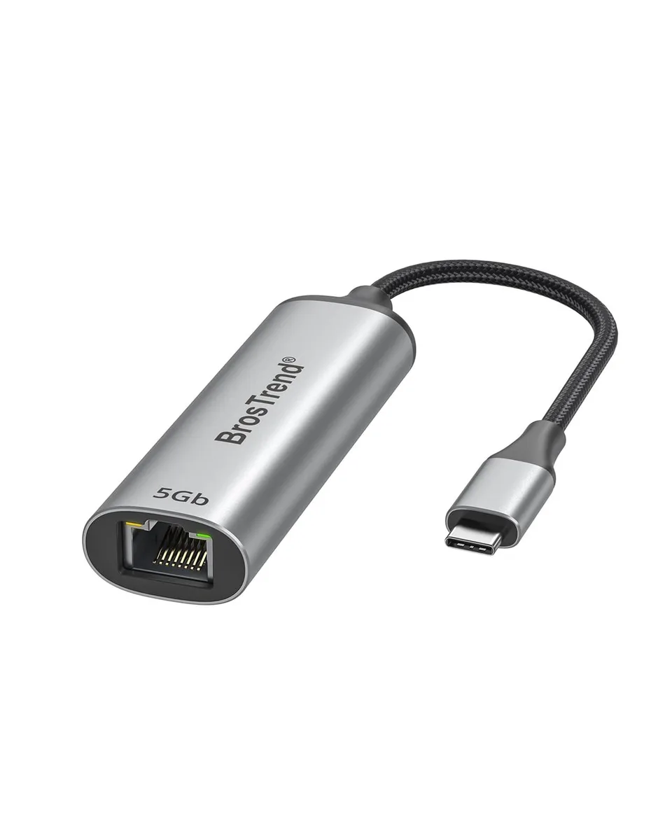 No Sew No Sew USB-C to 5 Gbps Ethernet Adapter Black — product photo
