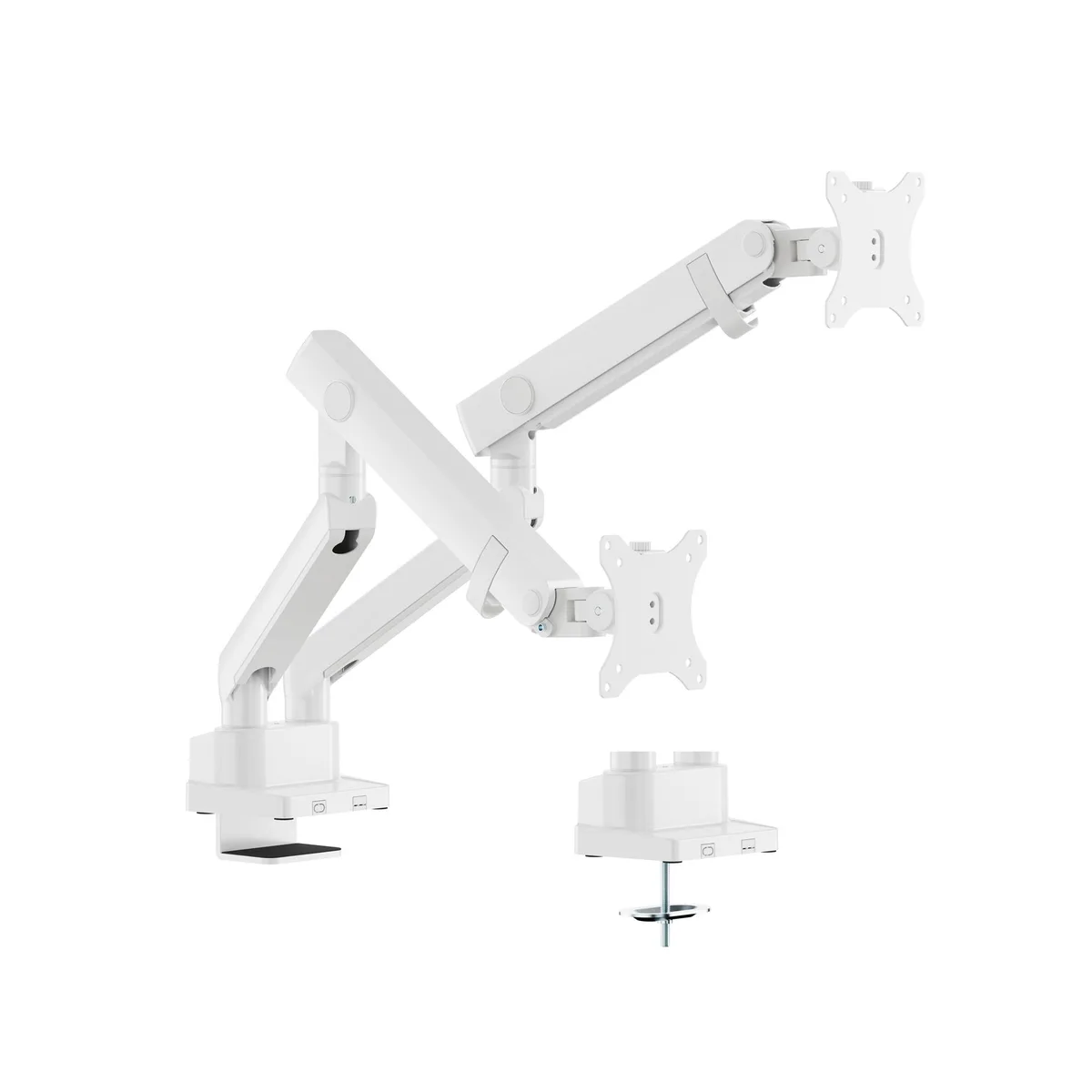 Amer Mounts Amer Mounts HYDRA2B-W Dual Spring Monitor Arm 15"-35" 12kg White — product photo
