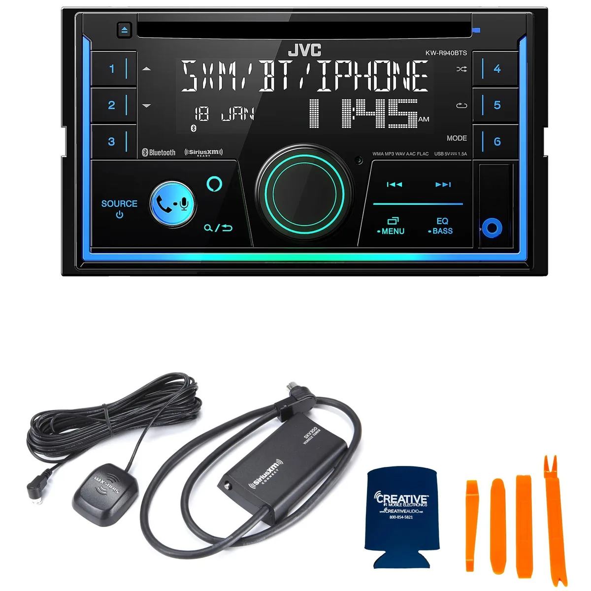 JVC JVC KW-R940BTS 2-Din CD Receiver with SXV300 Tuner — product photo