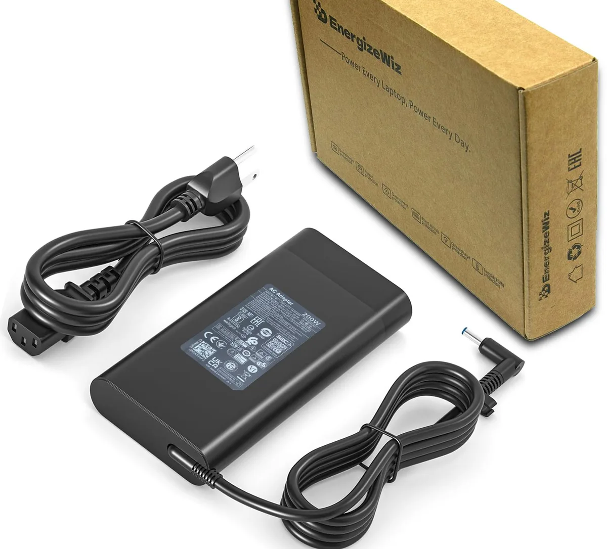 Energizewiz Energizewiz 200W 19.5V 10.3A laptop charger HP Victus Omen Pavilion TPN-DA10 L00818-850 — product photo