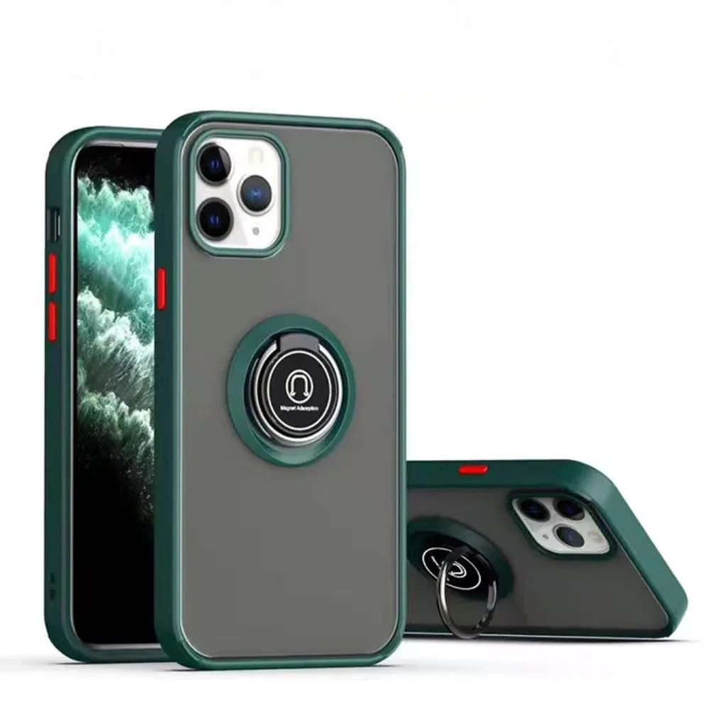Ice Ice iPhone 13 Pro Case Dark Green 360 Ring Kickstand 6.1 — product photo