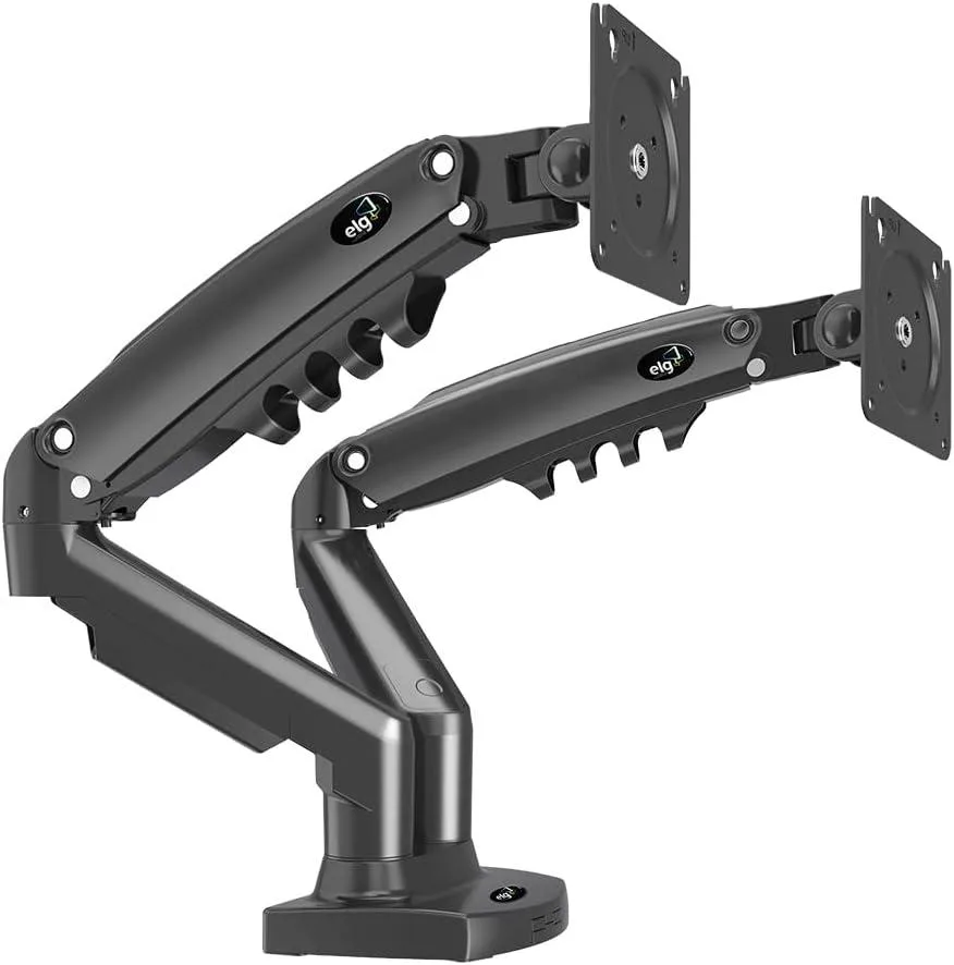 PISKEKAT PISKEKAT F160N Dual Monitor Desk Mount 17-35" 4.4-19.8lbs Gas Spring Black — product photo