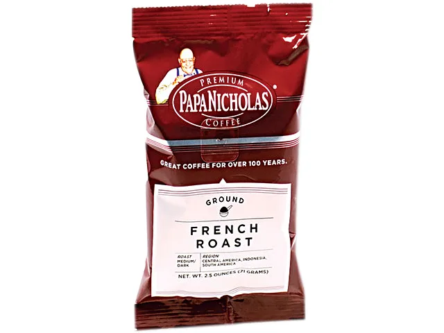 PapaNicholas Coffee PapaNicholas Coffee 25183 French Roast Ground Coffee 18 Carton — product photo
