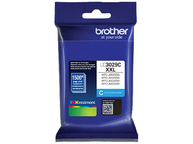 Brother Brother LC3029C Super High Yield Cyan Ink Cartridge (genuine brands) — product photo