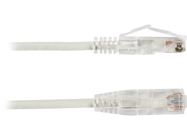 Black Box Corporation Black Box Corporation C6PC28-WH-01 network ethernet cable Cat6 28-AWG 1 ft White — product photo