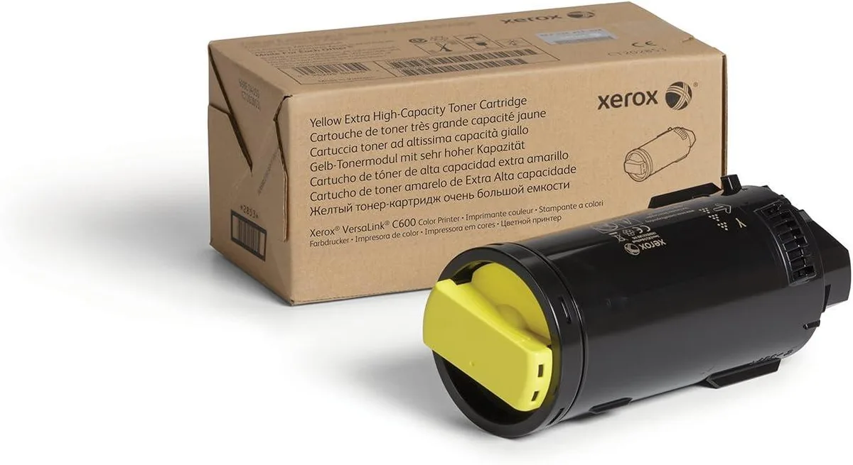 XEROX Xerox VersaLink C600 Yellow Extra High Capacity Toner Cartridge 106R03918 16800 Pages — product photo