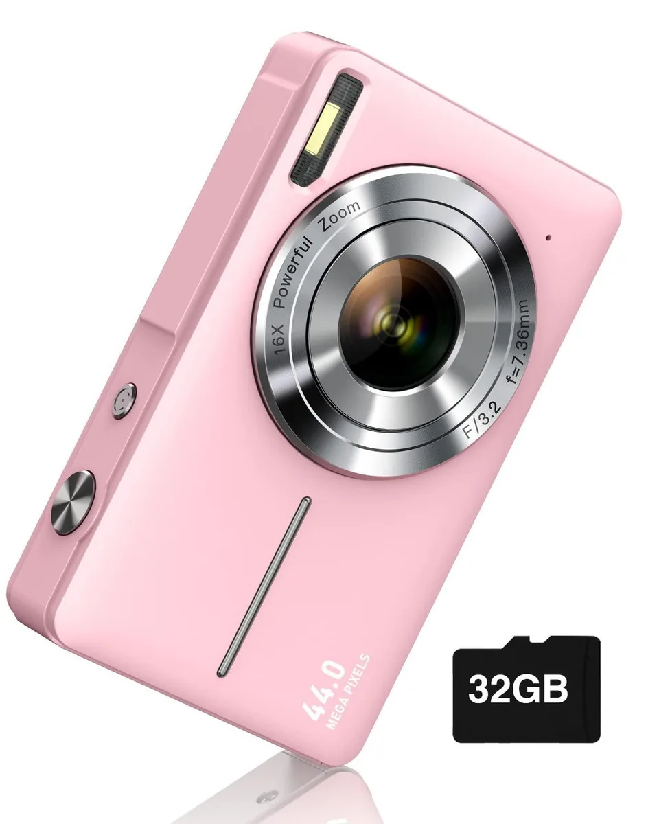 CAMKORY US-DC403L-S 44MP 16X Zoom Digital Camera Pink — product photo
