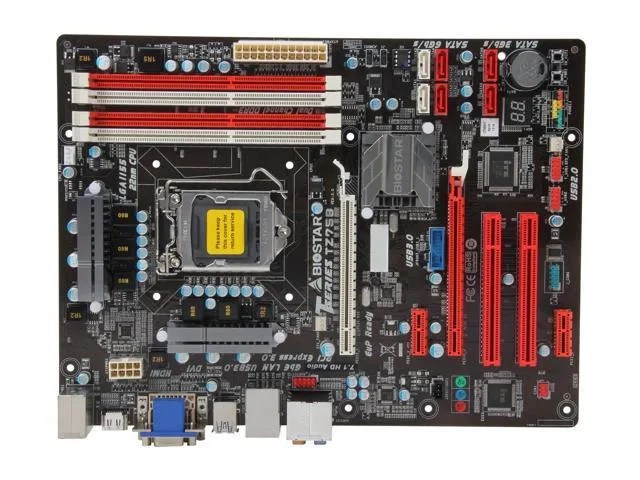 ATX motherboard with silver I/O shield visible