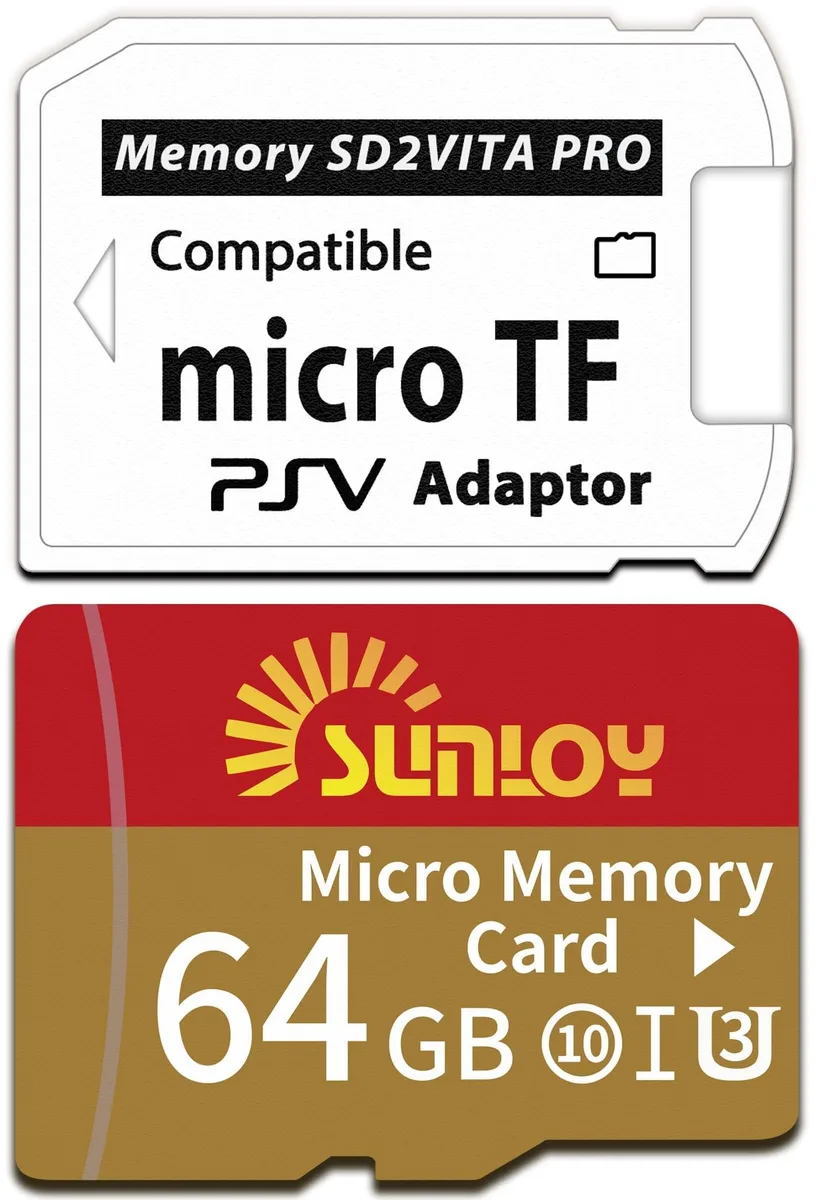 V2 Technologies V2 Technologies SD2Vita 6.0 Adapter with 64GB microSD 80MB/s — product photo