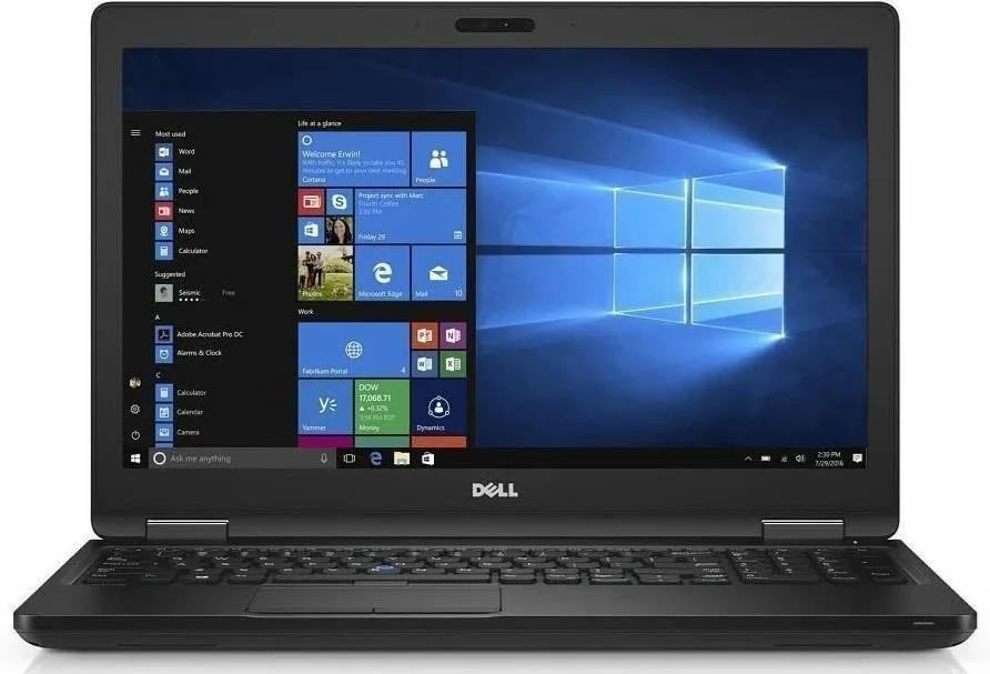DELL DELL Latitude 5580 laptop i5-7440 2.8GHz 8GB DDR4 256GB HDD 15.6" 1920x1080 — product photo