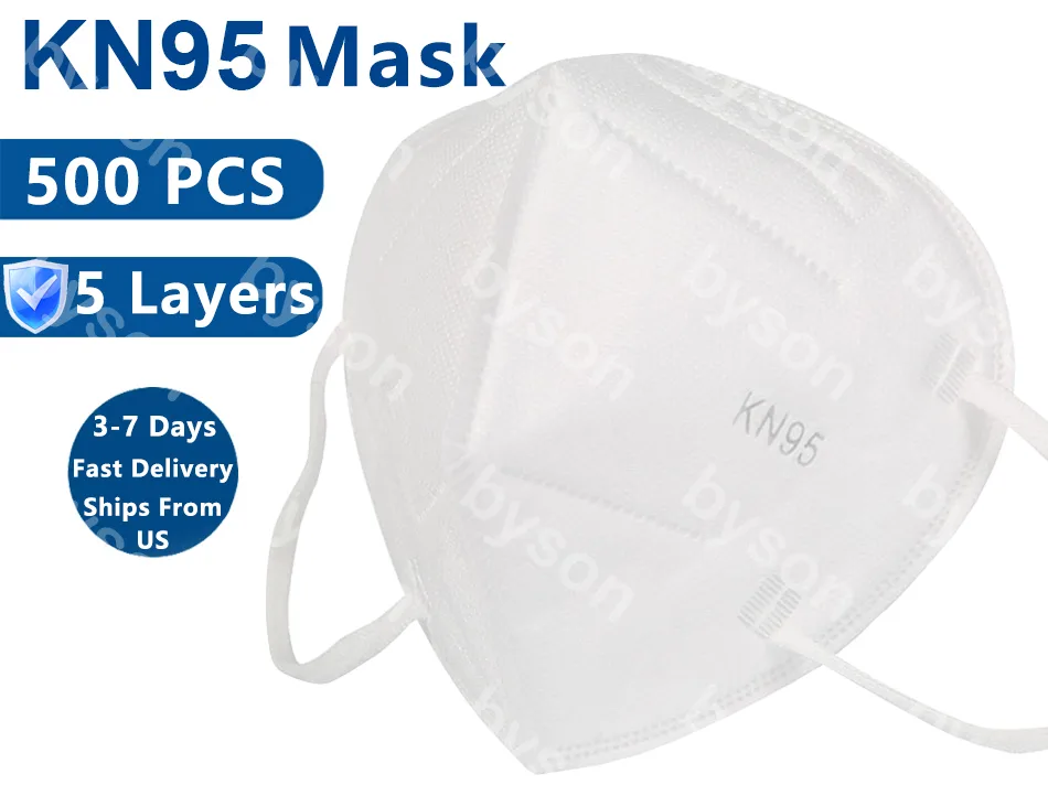 Ackmioxy Ackmioxy KN95 5-Layer Face Mask 500 pcs Home Health Care — product photo