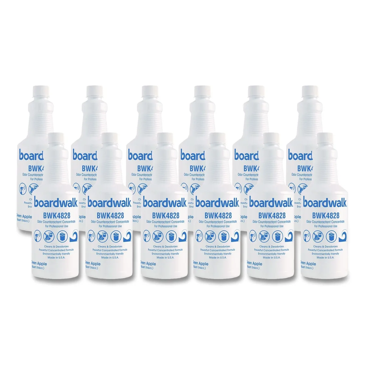 Boardwalk Boardwalk Liquid Deodorizer Green Apple 32 oz Bottle 12/Carton — product photo