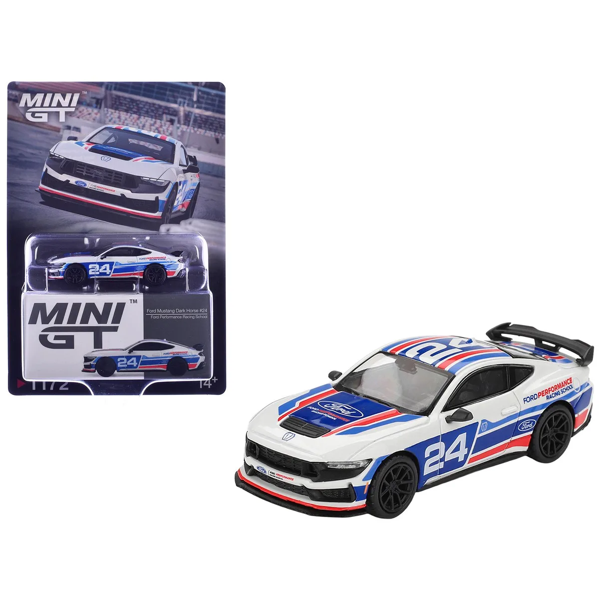 True True Ford Mustang Dark Horse #24 1/64 Diecast Hobby Collectible — product photo