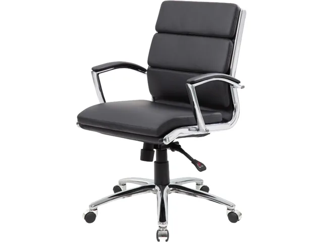 BOSS Office Products BOSS Office Products B9476-BK Executive Mid-Back Chair — product photo