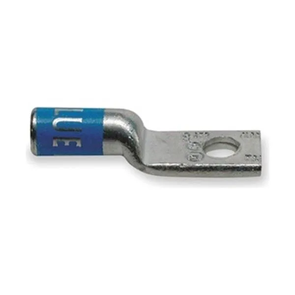 Thomas &amp; Betts Thomas &amp; Betts 60130 One-Hole Compression Lug 1/0 AWG 3/8 in Stud Long Barrel — product photo