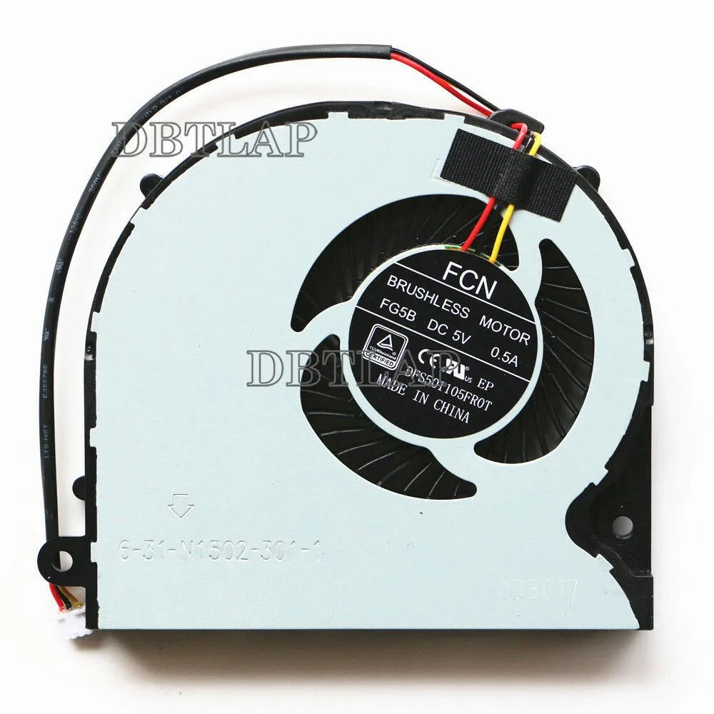 DBTLAP DBTLAP GPU cooling fan for Clevo W650DC W650DD W650KK — product photo