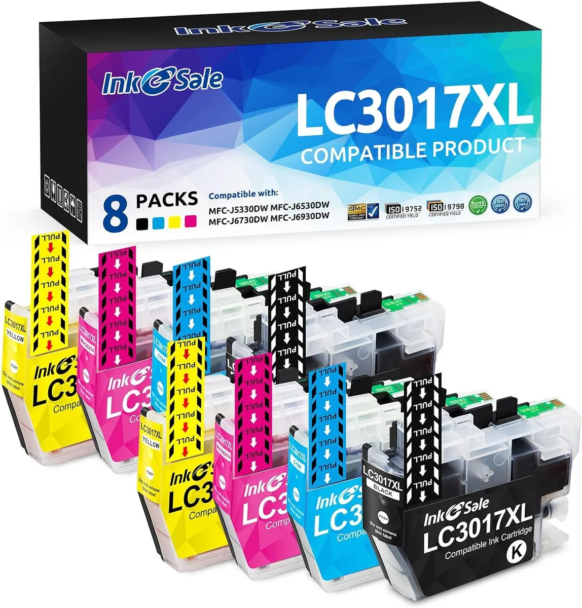 INK E-SALE INK E-SALE 3017XL 8-Pack Colour Ink Cartridge — product photo